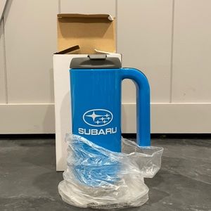 SUBARU Travel Mug Double Wall Insulated 16.9oz Lid Stainless Base Atlas